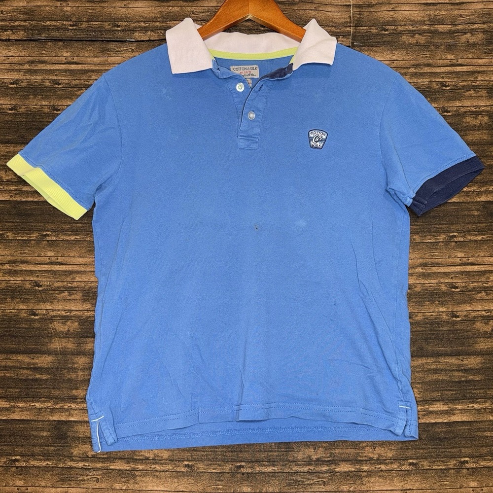 Cotton & Silk Polo Tailored with Love Youth Shirt Size M